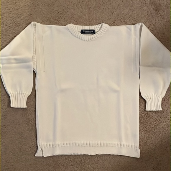 Crew Neck Guernsey Sweater - Picture 2 of 3